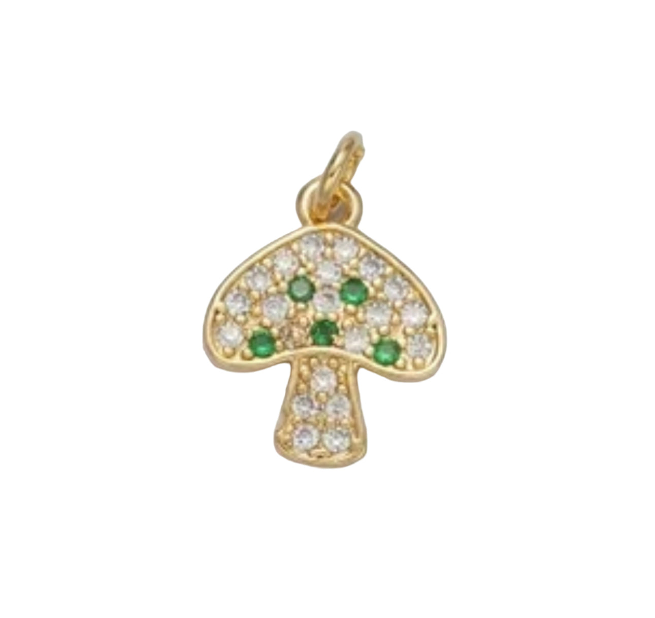 Green Mushroom Charm