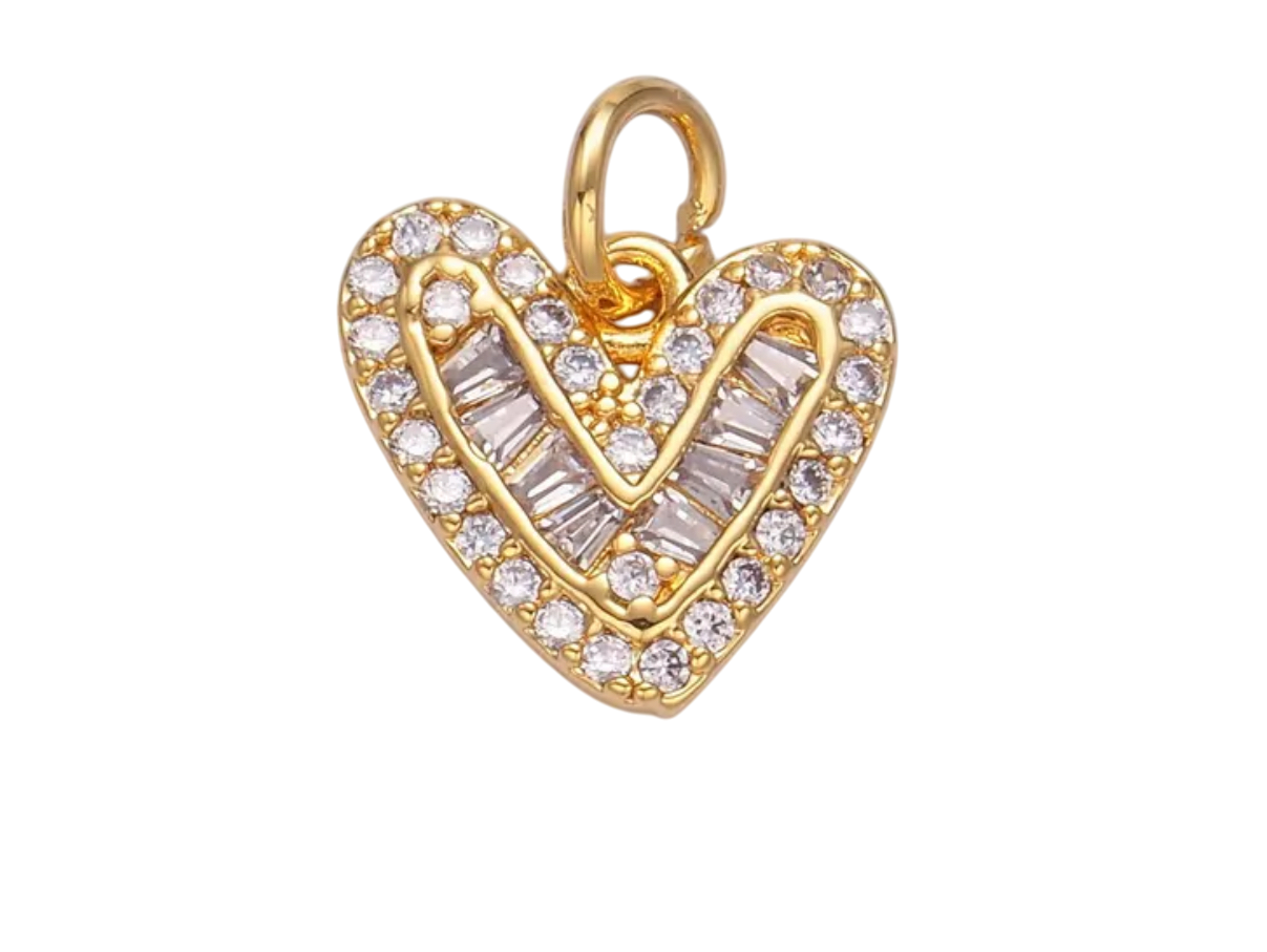 Mini gold heart