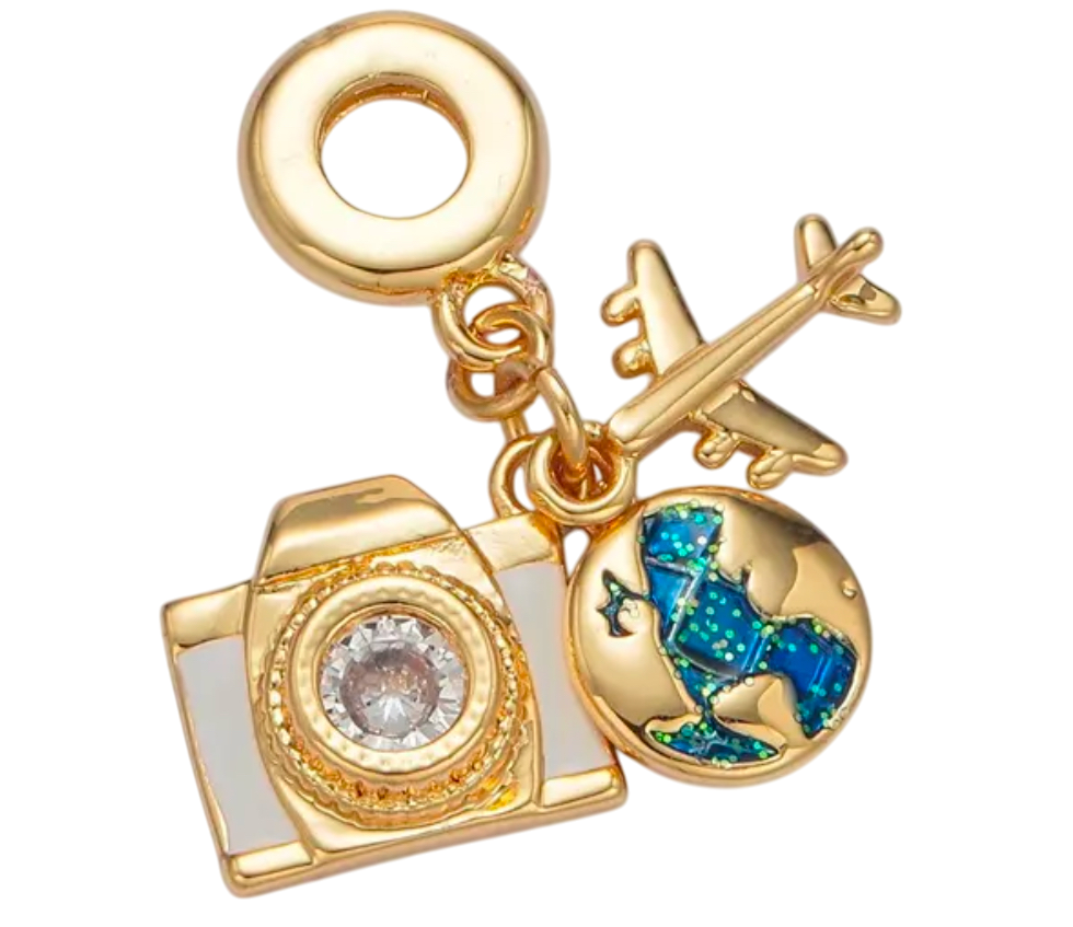 Travel theme charm