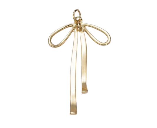 Gold ribbon bow