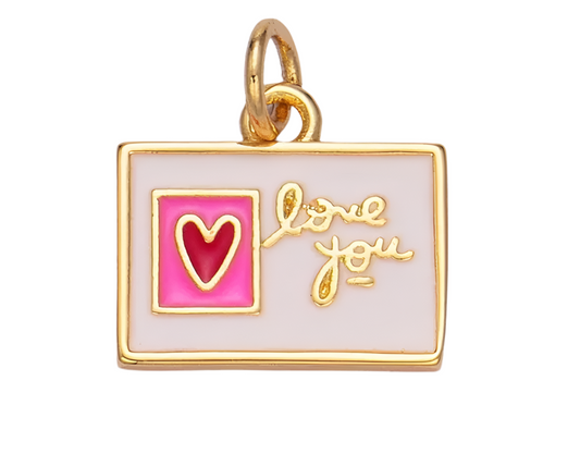 Post card charm