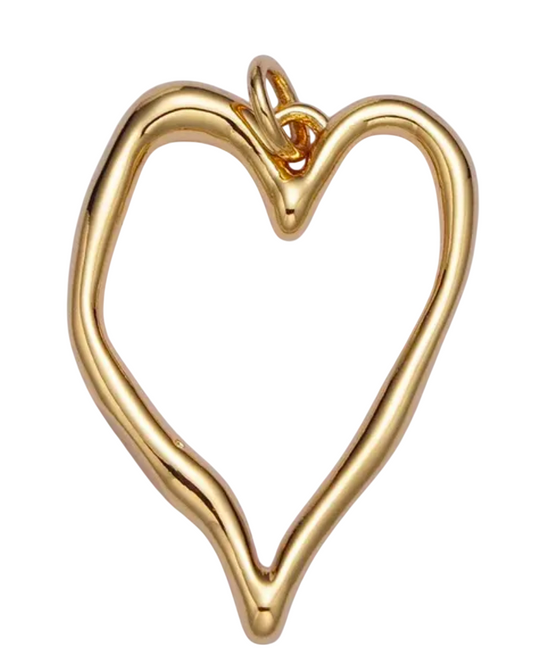 Rustic gold heart